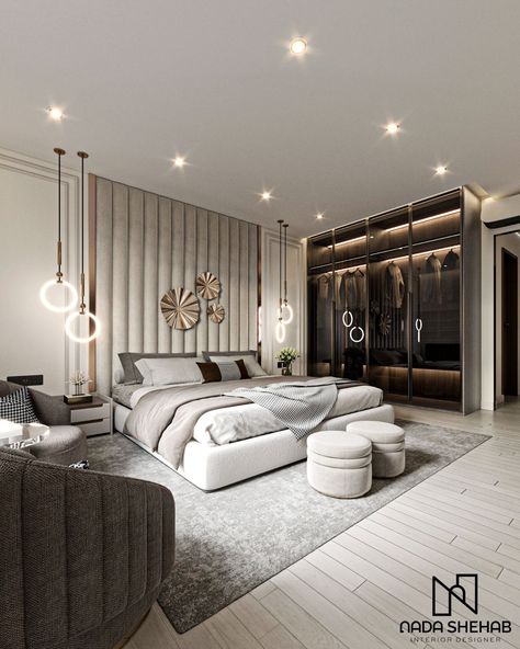 Contemporary Bedroom Design, Luxury Room Bedroom, Bedroom Interior Design Luxury, Bedroom Door Design, Classy Bedroom, Modern Luxury Bedroom, Modern Bedroom Interior, Luxury Bedroom Design, Luxury Bedroom Master