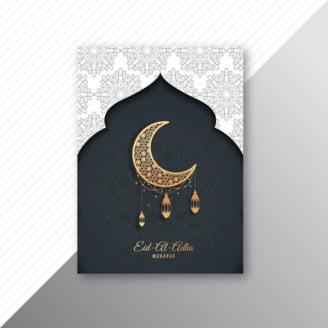 Eid-Al-Adha Mubarak crescent moon card design Diy Eid Cards, Aid El Fitr, Eid Moubarak, Eid Mubarik, Eid Envelopes, Ramadan Moon, Eid Greeting Cards, Moon Card, Ramadan Cards