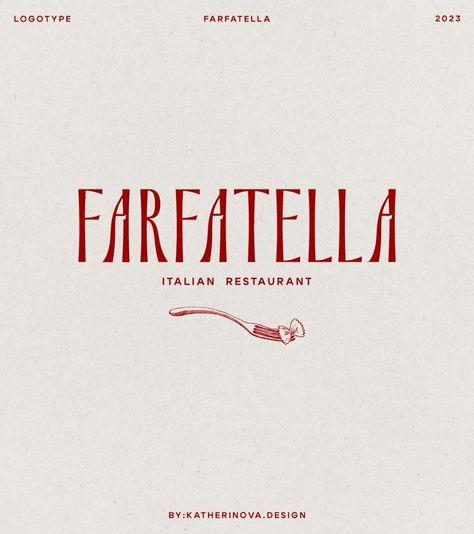 Logo for restaurant minimalistlogo #logodesigncompany #logodesignspecialist Premium Restaurant Branding, Minimal Restaurant Logo, Mediterranean Restaurant Logo, Italian Restaurant Brand Identity, Elegant Restaurant Branding, Italian Restaurant Branding, Chinese Restaurant Logo, Restaurant Font, Italian Branding