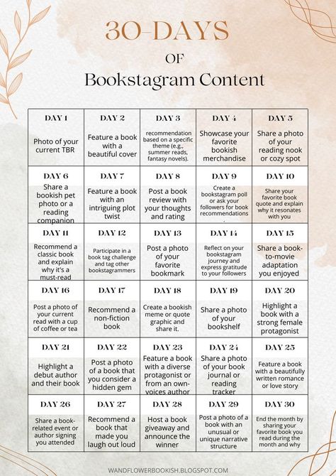 30-days of bookstagram post ideas Bookstagram Content, Bookstagram Ideas, Bookstagram Posts, Book Review Template, Book Photography Instagram, Book Reading Journal, Blog Post Ideas, Caption Ideas, Bookstagram Inspiration