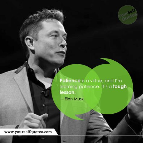 Elon Musk Quotes That Will Make You Technology SavvyElon Musk Quotes Imageshttps://www.yourselfquotes.com/elon-musk-quotes/ Testimonial Ads, Employee Quotes, Elon Musk Quotes, Patience Is A Virtue, Learning Patience, Yourself Quotes, Most Popular Quotes, Social Media Branding Design, Social Media Advertising Design