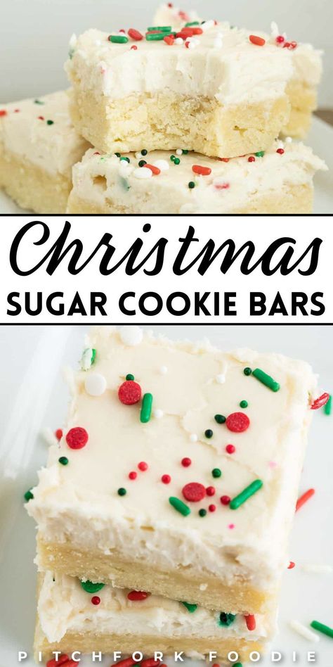 Iced Sugar Cookie Bars, Christmas Squares And Bars, Easy Holiday Desserts Thanksgiving, Healthy Snacka, Cookie Bars Christmas, Christmas Bar Cookies, Christmas Cookies Bars, Cookie Exchange Party Ideas, Easy Cookie Bars