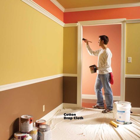 Use these tips for how to paint interior walls to make your painting projects go faster and smoother. House Painting Tips, House Paint Interior, Interior Wall Paint, Professional Painters, Small Houses, Painting Trim, Diy Interior, Painting Services, Johannesburg