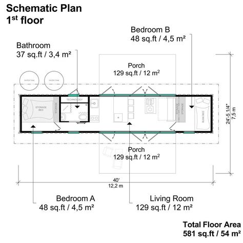 Container Home Designs, 40ft Shipping Container, Shipping Container Cabin, 40ft Container, Shipping Container Home Designs, Container Cabin, Shipping Container House Plans, Shipping Container Home, Diy House Plans