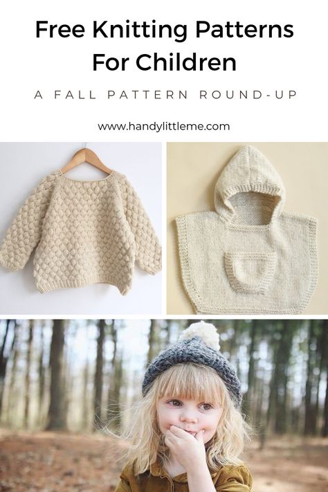 Knitting Patterns Free Toddler Sweater, Chunky Knit Sweater Pattern Kids, Free Kids Sweater Knitting Pattern, Sweaters Knitting Patterns, Knitting For Newborns, Kids Knit Sweater Pattern, Baby Sweater Knitting Pattern Free, Knit Kids Sweater Pattern Free, Baby Poncho Knitting Pattern Free