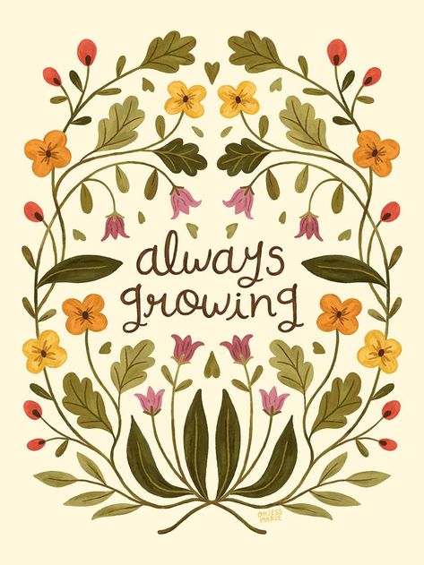 Flower Graphics, Floral Quotes, Plants Quotes, Illustration Quotes, Floral Poster, Plant Illustration, Flowering Plants, Watercolor Flower, Arte Floral