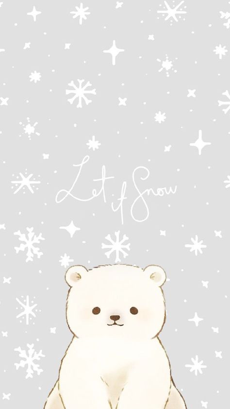 Cute Simple Wallpapers Christmas, Cute Wallpapers Winter Aesthetic, Adorable Christmas Wallpaper, Christmas Background For Ipad, Christmas Wallpaper Astetic, Cute Snow Wallpapers Aesthetic, Polar Bear Aesthetic Wallpaper, Cute Wallpaper For Christmas, Cute Iphone Christmas Wallpaper