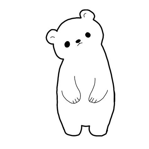 #cuteilustration #art #simple #pastel #animal #pictures #cartoon #lineart #cute #ilustration #draw Chibi Bear Drawing, Cute Lineart, Bear Drawing, Bear Illustration, Art Simple, Bear Cartoon, Animal Pictures, Cute Cartoon, Bears