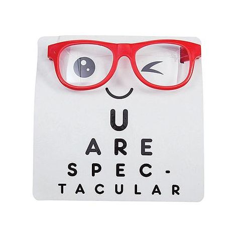 Glasses Valentine, Nerdy Valentines, Valentine Card Crafts, Valentines Day Puns, Clear Lens Glasses, Valentine Gifts For Kids, Eye Chart, Valentine Cards Handmade, My Funny Valentine