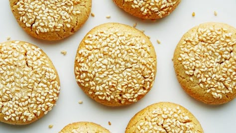 Sesame Seed Cookies, Tahini Cookies Recipe, Tahini Recipes, Seed Cookies, Tahini Cookies, Tahini Recipe, Healthy Cookie, Sesame Seed, Hummus Recipe