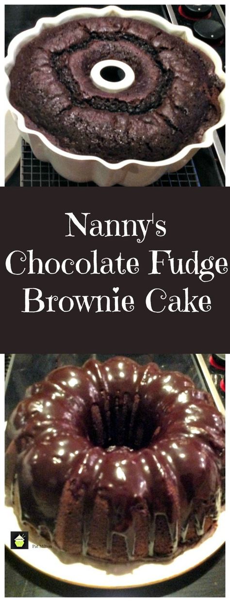 Nanny's Chocolate Fudge Brownie Cake is a keeper recipe! Easy to make and perfect for chocolate lover's. | http://Lovefoodies.com Chocolate Fudge Brownie Cake, Chocolate Fudge Brownies, Fudge Brownie, Recipes Chocolate, Dessert Aux Fruits, Think Food, Brownie Cake, Fudge Brownies, Yummy Sweets