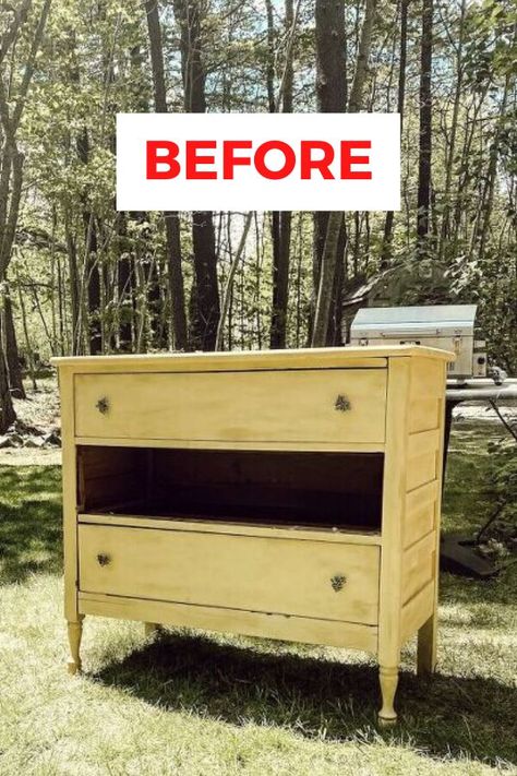 It's time to get outside so check out this DIY BBQ station for your backyard or patio. This repurposed dresser gets a new life with a diy bbq island on a budget. #diy #grillstation #bbqstation Diy Bbq Station, Diy Bbq Island, Outdoor Serving Station, Diy Vanity Lights, Diy Grill Station, Bbq Station, Grill Accessories Storage, Bbq Stand, Table Top Grill