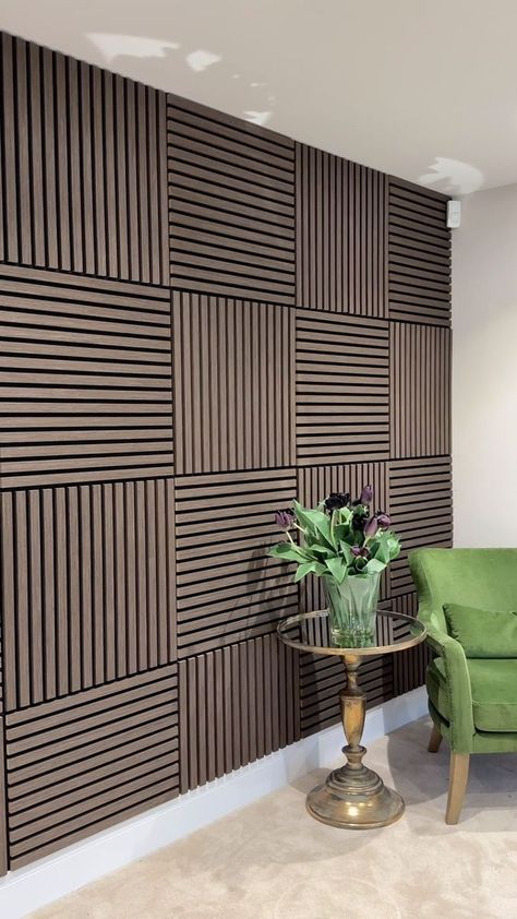 Termo Wall Design, Pvc Panel Wall Design Living Room Modern, Wpc Wall Design, Termo Wall, Wood Wall Accent Ideas, Wall Wood Paneling Ideas Modern, Wpc Panel Designs, Wood Slat Wall Living Room, Pvc Wall Panels Design For Living Room