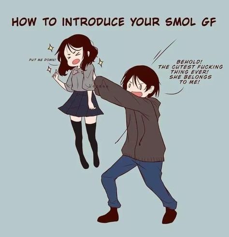 Smol Gf, She Belongs To Me, Cute Couple Comics, Couples Comics, Memes Anime, Jrr Tolkien, Anime Meme, Cute Memes, Cute Comics