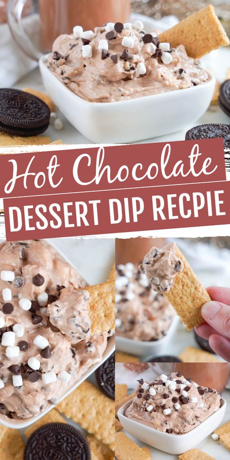 Hot Chocolate Dip Recipe, Hot Chocolate Dessert, Hot Chocolate Dip, Chocolate Dip Recipe, Hot Chocolate Desserts, Dessert Dip Recipes, Chocolate Dip, Dessert Dip, New Year's Desserts