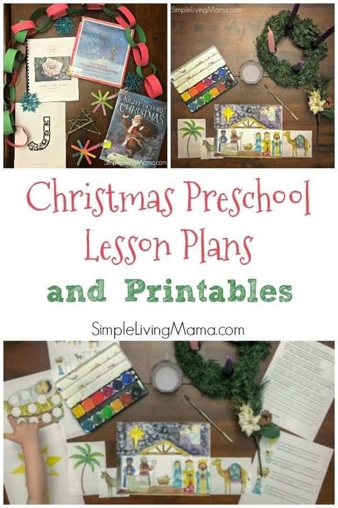 Nativity Lessons For Preschool, Christmas Bible Lessons For Preschoolers, Christmas Preschool Lesson Plans, Christmas Lesson Plans, Christmas Sunday School Lessons, Lesson Plans For Preschool, December Lesson Plans, December Preschool, Christmas Lesson Plan