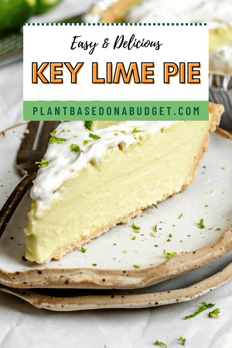 Vegan Key Lime Pie Recipe, Vegan Week, Peach Mango Pie, Vegan Key Lime Pie, Vegan Key Lime, Tart Vegan, Vegan Pies Recipes, Key Lime Pie Easy, Homemade Graham Cracker Crust