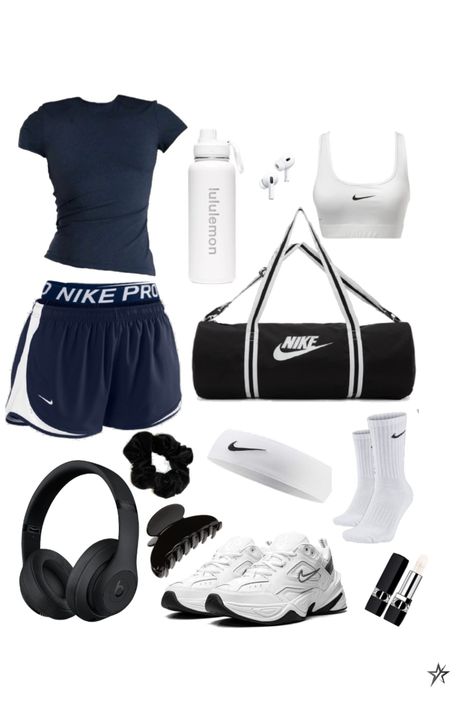 ౨ৎ sporty nike outfits ideas / inspo Sporty Nike Outfits, Sporty Outfits Gym, Sports Inspired Outfits, Athletic Girl Outfit, Sporty Outfits Ideas For School, Sport Outfits Ideas, Running Bag Essentials, Cute Soccer Practice Outfits, Outifit Nike