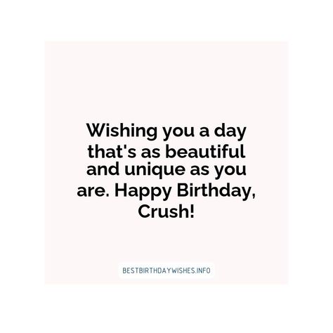 Birthdays are a wonderful opportunity to express your love and appreciation for the special people in your life. If you have a crush, their birthday i... | # #BirthdayWishes Check more at https://www.ehindijokes.com/birthday-wishes-for-crush/ Best Birthday Wishes For Crush, Birthday Wish To Crush, Birthday Messages For Crush, How To Wish Happy Birthday To Crush, Birthday Quotes For Crush, Birthday Card For Crush, Happy Birthday To Crush, Birthday Wishes For A Guy Friend, Birthday Wishes For Guy Best Friend