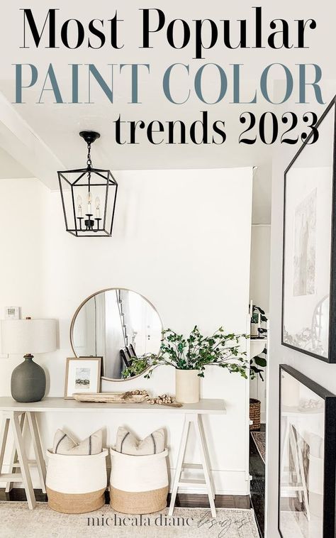 Whole house paint color trends 2023 Best Farmhouse Paint Colors, Neutral Living Room Paint Color, Neutral Paint Colors Sherwin Williams, Whole House Paint Colors, Popular Interior Paint Colors, Best White Paint Colors, Neutral Interior Paint Colors, Farmhouse Paint Colors Interior, Laundry Room Paint Color