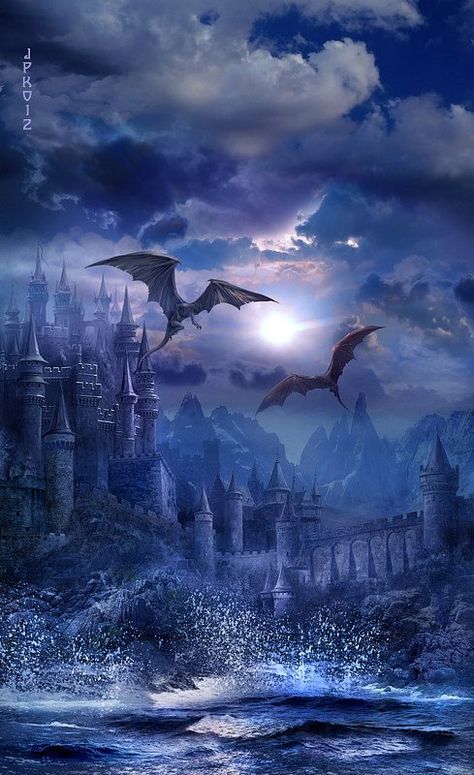 Beautiful flight Flying In The Sky, Fairy Dragon, Dragon Pictures, World Of Fantasy, Fantasy Places, A Castle, Trik Fotografi, Fantasy Dragon, Mystical Creatures