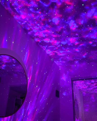 OBSESSED with my galaxy light projector from Amazon, and it’s on sale! http://liketk.it/35odx #liketkit @liketoknow.it #LTKsalealert #LTKhome Galaxy Light Projector, Aurora Projector, Projector In Bedroom, Galaxy Bedroom, Galaxy Room, Purple Led Lights, Purple Room Decor, Galaxy Light, Purple Room