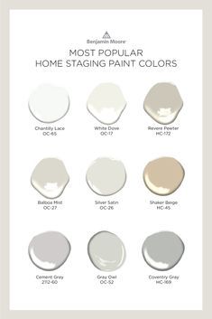 Bedroom Paint Colors Benjamin Moore, Neutral Paint Colors Benjamin Moore, Popular Living Room Colors, Benjamin Moore Bedroom, Neutral Interior Paint Colors, Best Bedroom Paint Colors, Most Popular Paint Colors, Best Neutral Paint Colors, Interior Paint Colors Schemes