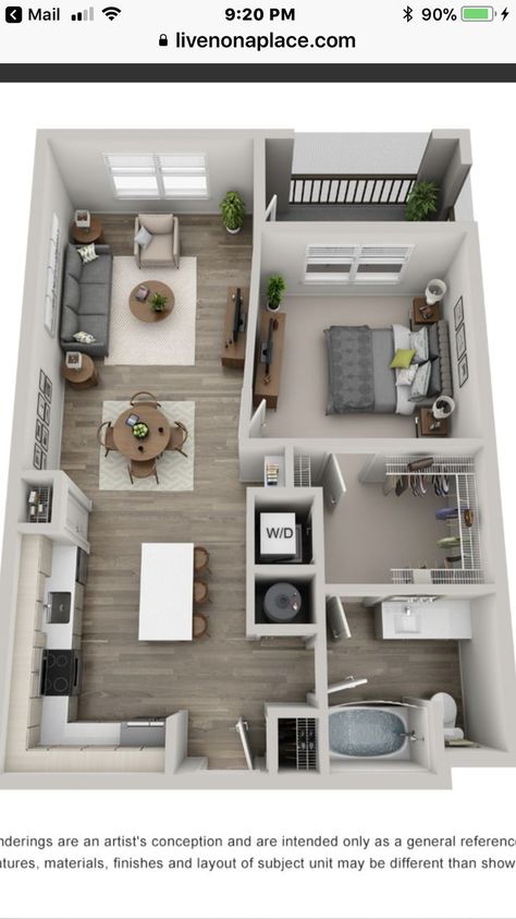 Studio Apartment Floor Plans, Apartemen Studio, Apartment Floor Plan, House Floor Design, Apartment Floor Plans, Sims House Plans, House Layout Plans, Sims House Design, Apartment Layout