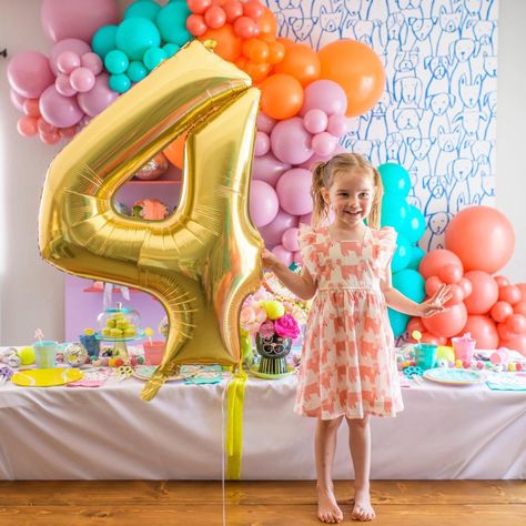 Four Years Old Birthday Ideas, 4year Birthday Party Ideas Girl, Birthday Ideas For 4 Year Girl, Four Year Old Birthday Activities, Un 4 Gettable Birthday, Four And Fabulous Birthday Party Ideas, Four Year Old Princess Party, 4 Yr Birthday Ideas, Four Ever Young Party Theme Girl