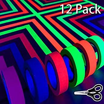 Bar Deco, Glow Stick Party, Glow In Dark Party, Neon Birthday Party, Glow Party Supplies, Glow Birthday Party, 80s Theme Party, Gaffer Tape, Blacklight Party