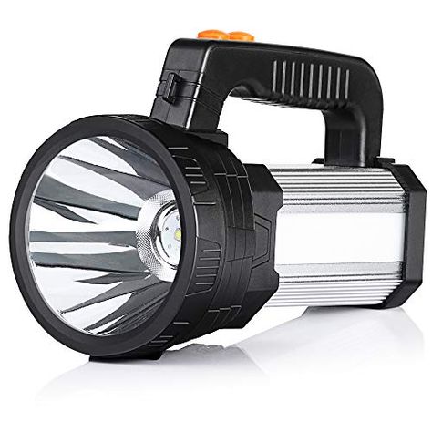 BUYSIGHT Spot lights hand held,Powerful spotlight large flashlight 6000 lumens handheld spotlight Lightweight and Super bright flashlight Handy Outdoor spotlight flashlight Camping Flood searchlight. For product & price info go to:  https://all4hiking.com/products/buysight-spot-lights-hand-heldpowerful-spotlight-large-flashlight-6000-lumens-handheld-spotlight-lightweight-and-super-bright-flashlight-handy-outdoor-spotlight-flashlight-camping-flood-searchlight/ Super Bright Flashlight, Rechargeable Flashlight, Spot Lights, Technology Tools, Flash Light, Tactical Flashlight, Portable Light, Work Lights, Led Flashlight