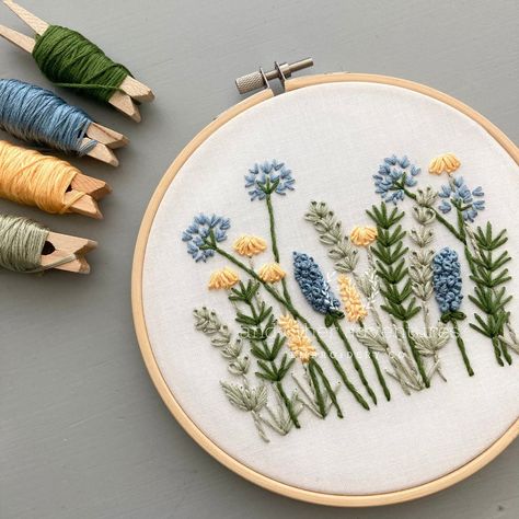 SKILL LEVEL: Beginner DESIGN: Meadow This floral hand embroidery kit is so great for beginners! In this kit, I teach so many of the foundational stitches that I use across my work. So whether you have never even threading a needle or you are a seasoned embroiderer, this Meadow design will teach you new things that will take you far in your embroidery. This listing is for the Blue & Yellow Meadow hand embroidery KIT that includes the following: Pre-printed cotton fabric 6-inch embroidery hoop Ful Threading A Needle, Diy Hand Embroidery, Floral Hand Embroidery, Digital Embroidery Patterns, Hand Embroidery Kits, Floral Embroidery Patterns, Hand Embroidery Kit, Dmc Embroidery Floss, Pola Sulam