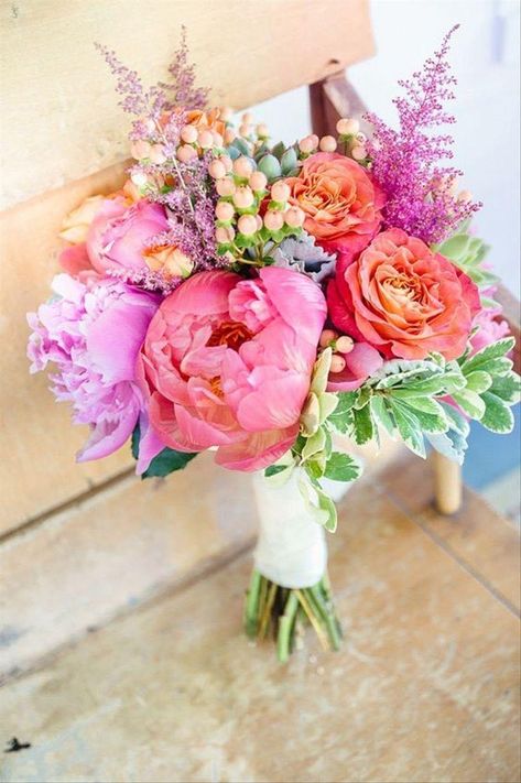 Bright Wedding Bouquet, Prom Flowers Bouquet, Prom Bouquet, Colorful Wedding Bouquet, Peony Bouquet Wedding, Summer Wedding Bouquets, Prom Flowers, Peony Wedding, Bright Wedding