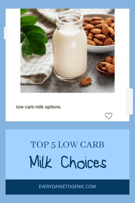 Looking for the best low carb milk options? You're in the right place! Check out our top five low carb dairy substitutes that make sticking to keto frustratingly easy. From smooth almond milk to rich coconut variations, these alternatives can fit into your keto meal plan seamlessly. Say goodbye to traditional dairy and embrace healthier choices that support your weight-loss journey without sacrificing flavor or nutrition. Perfect for smoothies, coffee, or just sipping on their own! Dairy Substitutes, Keto Dairy, Low Carb Milk, Healthier Choices, Dairy Milk, Keto Meal, Top Five, Keto Meal Plan, Carb Recipes