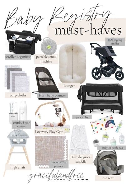 Registry Must Haves, Baby Registry Essentials, Baby Shower Registry, Baby Nursery Inspiration, Baby Registry Items, Baby Essentials Newborn, Baby Registry Must Haves, Newborn Baby Tips, Newborn Mom