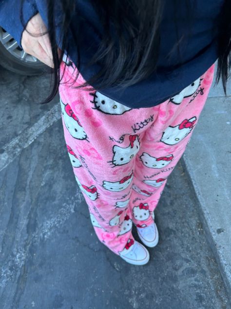 Sanrio Pajamas, Cute Pajama Pants, Hello Kitty Pajama Pants, Pajama Pants Women, Hello Kitty Pajamas, Anime Y2k, Women Flannel, Christmas Pajama Pants, Kitty Clothes