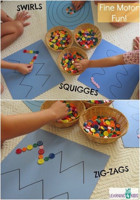 Writing Activities For Preschoolers, Preschool Fine Motor Activities, Fine Motor Activities For Kids, Pre Writing Activities, Montessori Toddler Activities, Nursery Activities, Preschool Fine Motor, Kindergarten Learning Activities, Gross Motor Activities