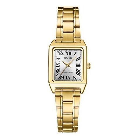 CASIO Stainless Steel Strap Quartz Waterproof Casio Gold Watch, Small Watches Women, Casio Watch Women, Casio Vintage Watch, Classic Watch Women, Casio Quartz, Vintage Gold Watch, Vintage Watches Women, Small Watch