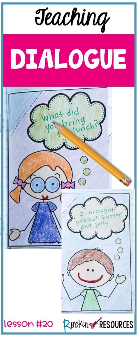 Are you looking for ideas to teach students how to write dialogue in a narrative essay? This blog has creative ideas to show your students the right amount of dialogue to use in a story and activities to motivate and educate! These ideas are ideal for any writing curriculum and are a part of a series of mini lessons for writer’s workshop designed for scaffolding through the writing process. Teaching Dialogue, Write Dialogue, Interactive Writing Notebook, Writing Mini Lessons, Interactive Writing, 2nd Grade Writing, The Writing Process, Writing Curriculum, Writing Anchor Charts