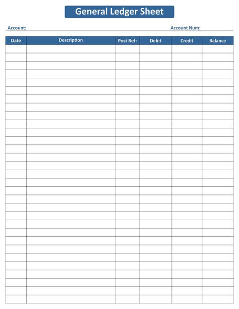 Printable General Ledger Sheet General Ledger Templates Free Printable, Check Book Balance Sheet, Money Ledger Free Printable, Bank Ledger Printable Free, Accounting Ledger Printable, Ledger Sheets Printable, Account Ledger Printable, Free Ledger Printable, 3 Column Ledger Printable