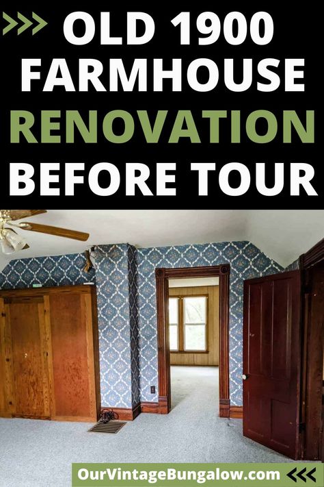 Country House Remodel, Outdated Home Makeover, Modest House Interior, 1900s Farmhouse Living Room, Turn Of The Century Farmhouse, Old Farm Houseplans Interior Design, 1890s Farmhouse Interior, 1920s Home Renovation Before After, 1910 Farmhouse Interior