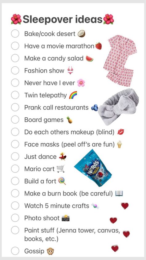 ✨Sleepover ideas✨#sleepover #followme Baddie Sleepover Ideas, What Should I Bring To A Sleepover, Best Friend Sleepover Ideas Things To Do, Stuff To Do On Sleepovers, Things To Take To A Sleepover, Preppy Birthday Sleepover Ideas, Sibling Sleepover Ideas, Asthetic Sleepover Ideas, 13th Sleepover Party Ideas