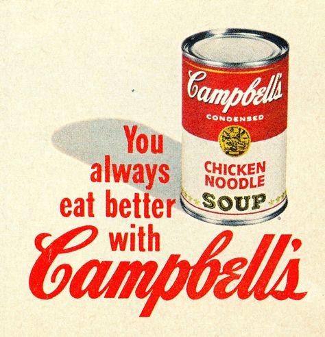 Campbells Soup, 1967 #graphicdesign #vintage #ads Soup Poster, Soup Party, Take Initiative, Vegetable Soup With Chicken, Delicious Soup Recipes, Fiber Rich Foods, Campbell Soup, Retro Ads, Old Ads