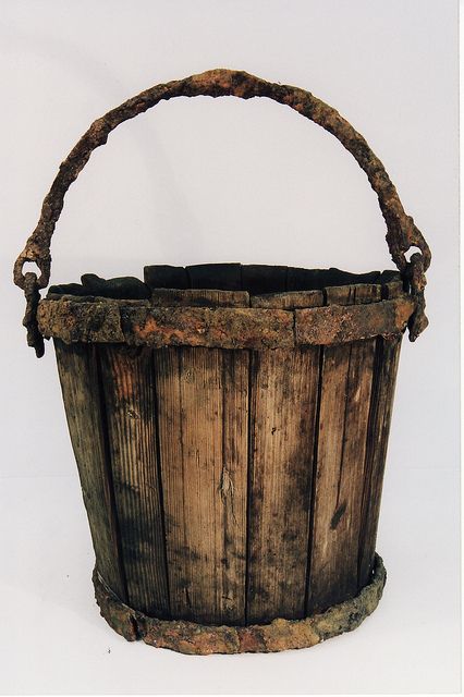 Bucket of Wood by Jos Lippold, via Flickr Birthday Editing, Peter And The Starcatcher, Old Bucket, Wooden Bucket, The Volunteers, Paper Dolls Clothing, Props Art, Farm Tools, Wooden Barrel