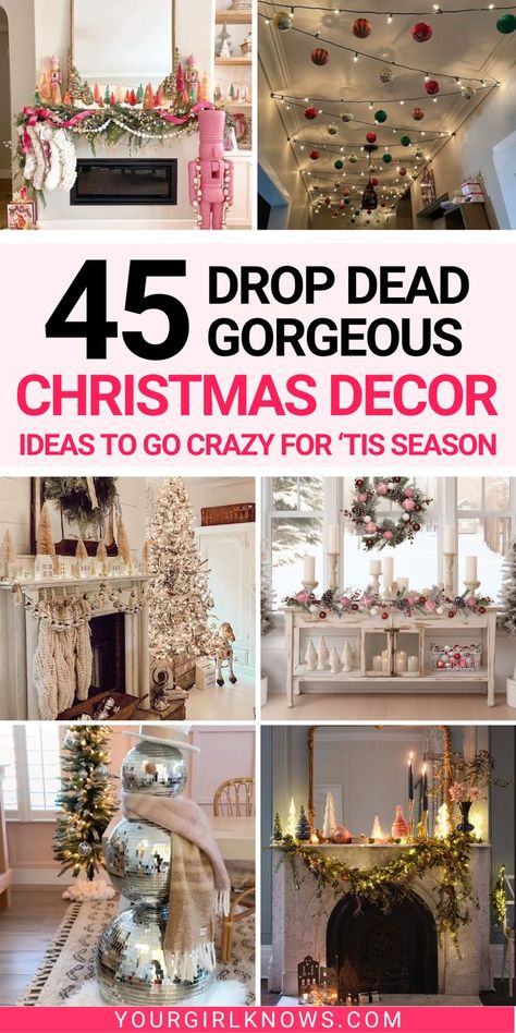 Looking for fresh and unique Christmas decor ideas to get your home looking festive and fabulous this holiday season? Discover our handpicked collection of 45 stunning Christmas decorations that'll impress the hell outta people! Christmas Tree On Candle Holder, Christmas Home Decor Ideas Simple, Boujee Christmas Decor, Best Christmas Diy Decorations, Christmas Sprigs Decorating Ideas, Christmas Bird Cage Ideas, Home Christmas Decor Ideas Indoor, Unique Christmas Diy Decor, Grand Christmas Decor