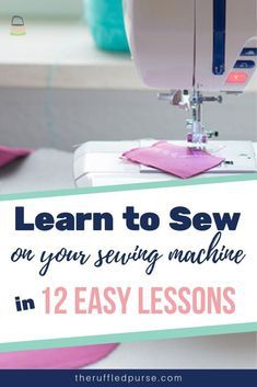 Sewing Classes For Beginners, Sewing Machine Beginner, How To Thread, Teaching Sewing, Sewing Machine Basics, Sewing Machine Projects, Easy Lessons, Basic Stitches, Sewing Space