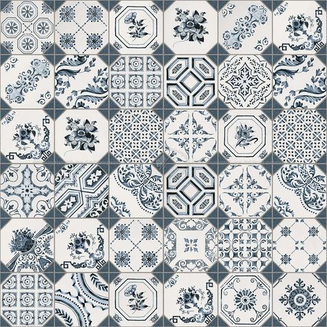 Ceramic patchwork tile texture seamless 21253 Interior Wallpaper Texture Seamless, Ceramic Floor Tiles Texture, Kitchen Wall Tiles Texture, Kitchen Tile Texture, Folk Interior, Tile Texture Seamless, Ceramics Texture, Wallpaper Texture Seamless, Wall Tile Texture