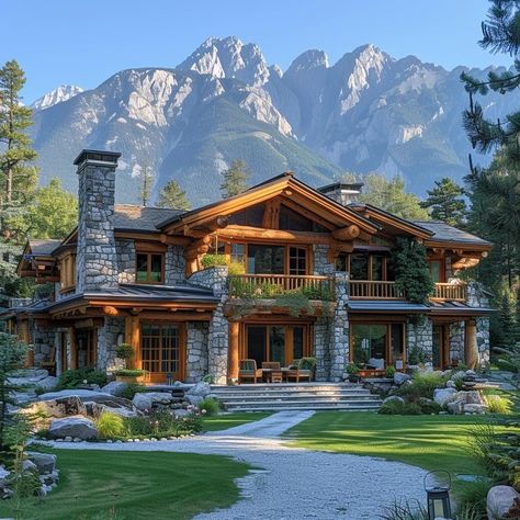 Mountain Dream Homes, Log Cabin Living, Dream Life House, Cabin Living, Sell Your House Fast, Beautiful House Plans, Luxury Homes Dream Houses, Dream House Interior, Design Your Dream House