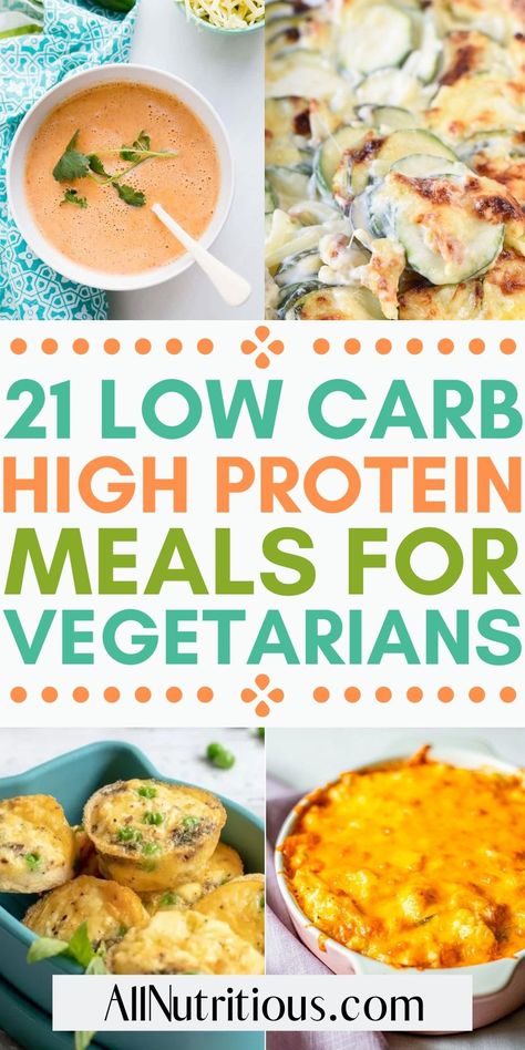 High Protein Low Carb Vegetarian, Low Carb Vegetarian Meals, Meals For Vegetarians, Low Carb High Protein Meals, Protein Vegetarian, High Protein Meals, Low Carb High Protein, High Protein Vegetarian Recipes, High Protein Low Carb Recipes