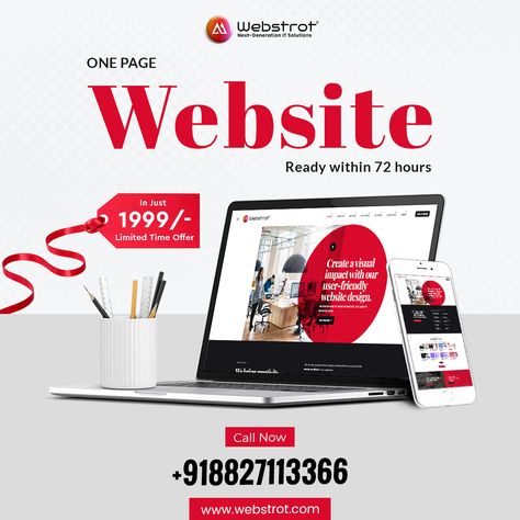 Your website's first impression clearly shows the competence of your company. * 𝐂𝐫𝐞𝐚𝐭𝐞 𝐲𝐨𝐮𝐫 𝐨𝐧𝐞-𝐩𝐚𝐠𝐞 𝐖𝐞𝐛𝐬𝐢𝐭𝐞 𝐰𝐢𝐭𝐡𝐢𝐧 𝟕𝟐 𝐡𝐨𝐮𝐫𝐬 * Get Website in just @𝟏,𝟗𝟗𝟗/- only ( 𝐋𝐢𝐦𝐢𝐭𝐞𝐝 𝐭𝐢𝐦𝐞 𝐨𝐟𝐟𝐞𝐫 ) #webdesign #websitedeveloper #websitetemplate #webdevelopment #LogoDesign #mobileappdesign #websitedesign #digitalmarketing #webdesignservices #webdesigncompany #itcompany #itservice #itcompanydewas #webstrot Website Offer Banner, Web Development Instagram Post, Website Ads Creative Advertising, Website Development Creative Ads, Simple Portfolio Website, Simple Portfolio, Website Advertising, Website Ads, Digital Printing Services